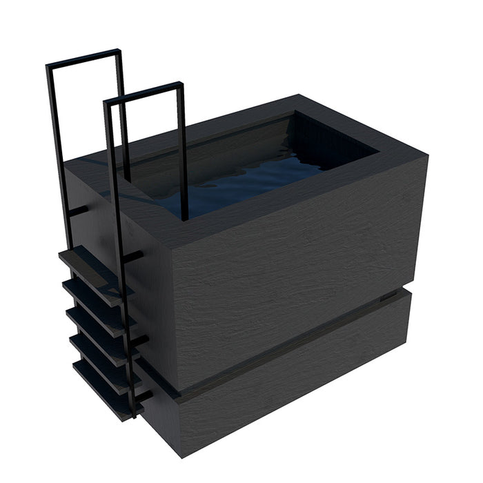 Nordic Vitality THOR Ice Bath in Ardesia Nero.