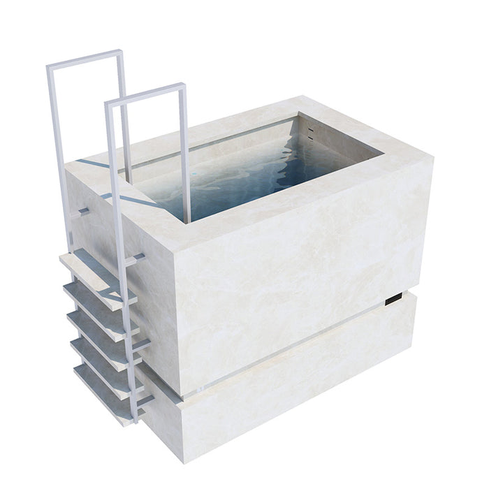 Nordic Vitality THOR Ice Bath in Diamond Cream.