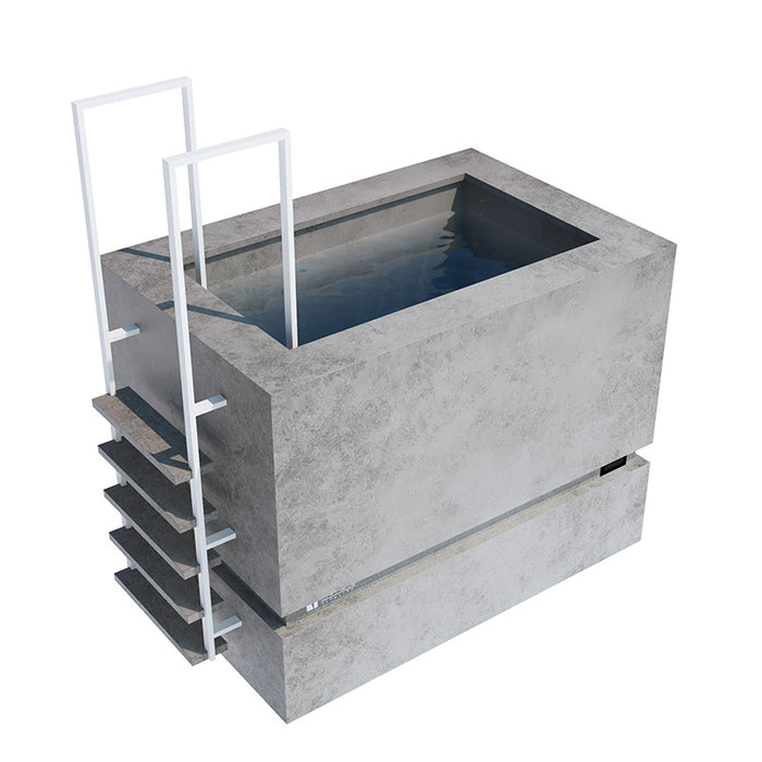 Nordic Vitality THOR Ice Bath in Grigio Blend.