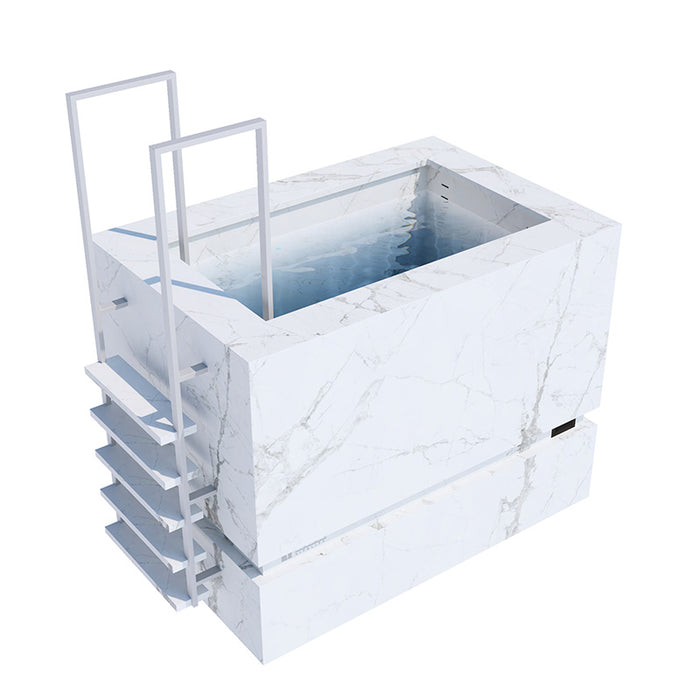 Nordic Vitality THOR Ice Bath in Invisible White.