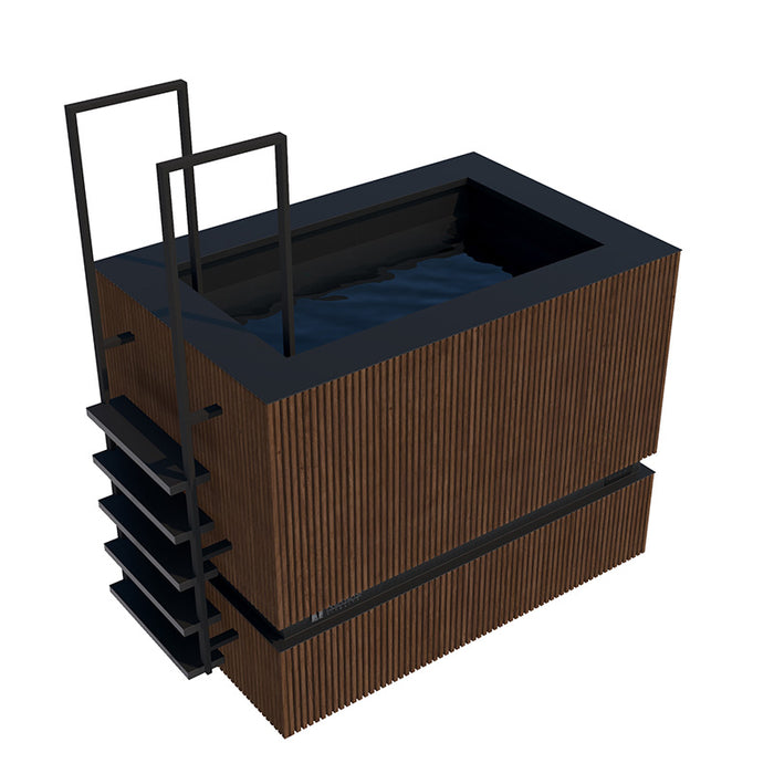 Nordic Vitality THOR Ice Bath in  Thermo Ash Nero Assoluto.