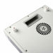 Top view of Nuvibody CORE 1500 QUAD showing built-in carry handle and cooling fan design, emphasising portable and ventilated red light therapy technology.
