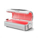 Nuvibody PRO red light therapy bed in white finish, open view showcasing dual-panel LED setup for total body photobiomodulation.