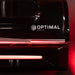 Close-up of the Optimal Health Red Light Therapy Bed’s front panel, highlighting the premium build and professional design.