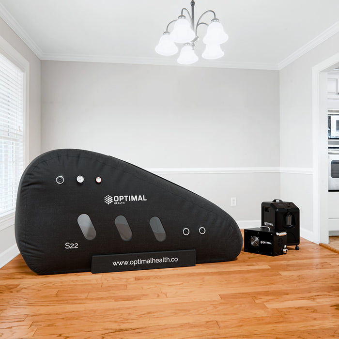 The S22 Soft Hyperbaric Oxygen Chamber offers a compact and efficient solution for home use, providing wellness, anti-ageing, and relaxation therapy in a comfortable setting.