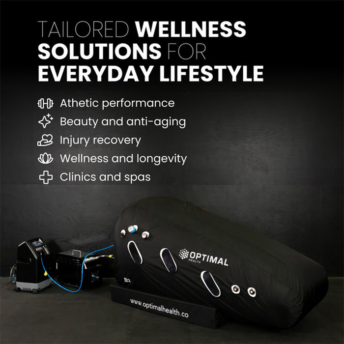 The S22 Soft Hyperbaric Oxygen Chamber is tailored for wellness solutions, making it ideal for athletic performance, injury recovery, anti-ageing therapy, and professional spa treatments.