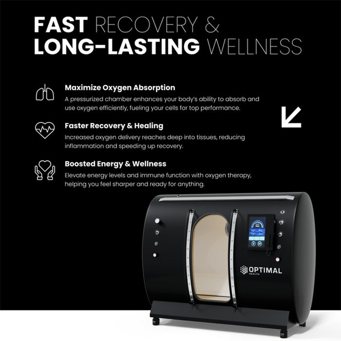 Seated Steel Hyperbaric Oxygen Chamber recovery and wellness advantages demonstrates enhanced oxygen absorption, faster recovery, reduced inflammation, and boosted energy levels, making it ideal for athletes and wellness seekers.