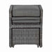 The Paris 10 Seater Cube Set chair in its compact, closed form, demonstrating easy storage within the set.