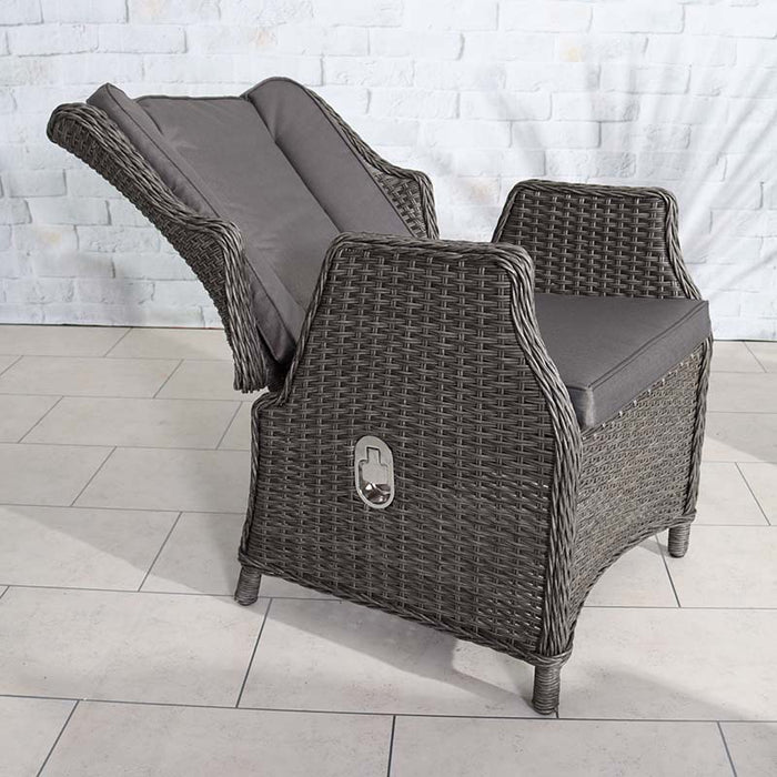 An image showing the Paris Recliner Chair in its fully reclined position, perfect for ultimate comfort and relaxation.