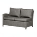 Middle sofa section of the Paris Fire Pit Lounge Set, ideal for extending the seating arrangement.