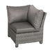 Corner sofa piece of the Paris Fire Pit Dining & Lounge Set, perfect for creating a cosy corner.