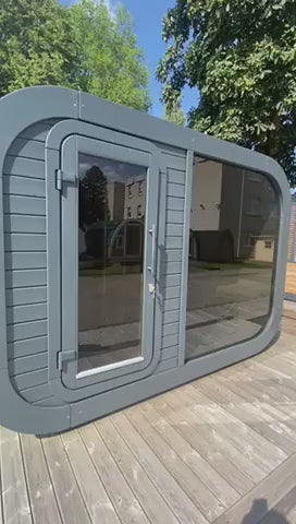 Detailed walkthrough video of Luna Outdoor Sauna 3.3 x 2.4m with Changing Room. 