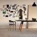 Minimalist workspace with RS Barcelona You and Me ping pong table in black, multifunctional table tennis desk with wooden legs in creative studio setting