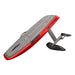 SiFly Stellar eFoil Set in red with grey deck pad, mast, electric motor and hydrofoil wings.