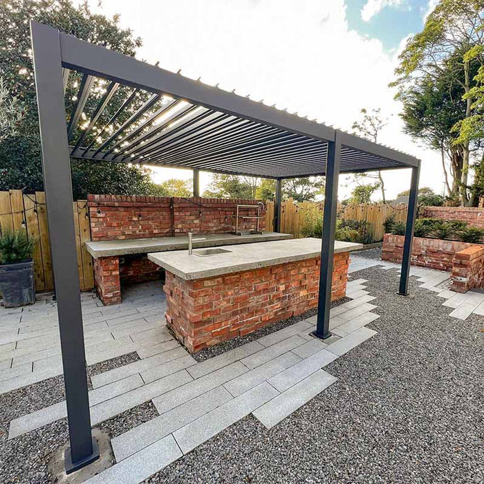 Suns Lifestyle Rota Louvered Pergola - Various Sizes