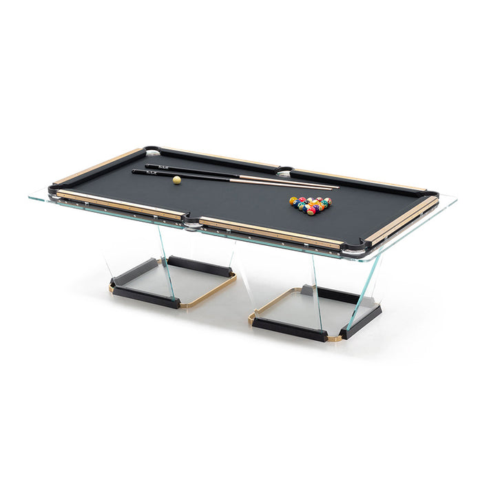 Teckell T1.3 24K Gold Pool Table - Exquisite Design & Precision