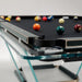 Corner of Teckell T1.3 Leather Pool Table, highlighting the precision craftsmanship.