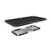 Teckell T1.3 Wood Pool Table showcasing its elegant design with glass and wood elements.