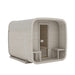 Ula Grand 6-Person Outdoor Sauna in RAL 9002 exterior with light canvas roof (7044)
