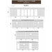 Top-view architectural drawings of the Viking Industrier Glamping Cube 51m² U-Shape, highlighting its elegant U-shaped design and structure.