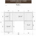 Detailed plan of the Viking Industrier Insulated Glamping Cube 51m² U-Shape showcasing room layout and dimensions for an optimised outdoor retreat.