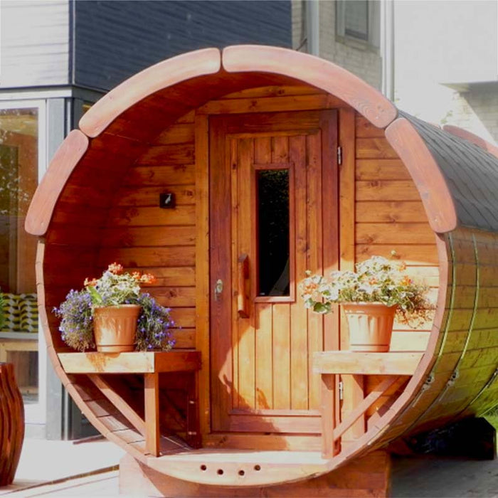 Elegant features of Traditional Sauna Barrel.