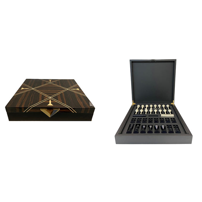 Playful Vismara Goemon Backgammon Board design with jungle-inspired artwork, featuring zebras, toucans, and vibrant coral and greenery motifs.