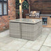 Wentworth 8 Seater Cube Dining Set neatly folded into a compact cube, a space-saving solution for any patio.