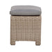 Wentworth 8 Seater Deluxe Corner Dining Set stool with grey cushion, showcasing the compact and sturdy rattan design.