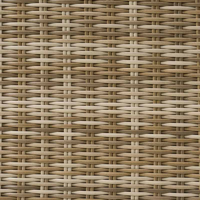 Close-up image of the synthetic rattan material used in the Wentworth Adjustable Corner Lounge Set, highlighting the intricate woven texture.